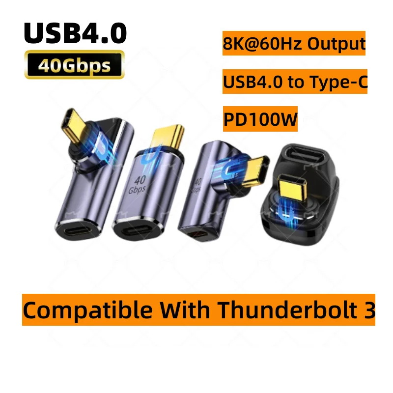 USB4 Ʈ 3  ׳ƽ , 40Gbps USB C CŸ, 100W   ڼ  ̺, 8K @ 60Hz